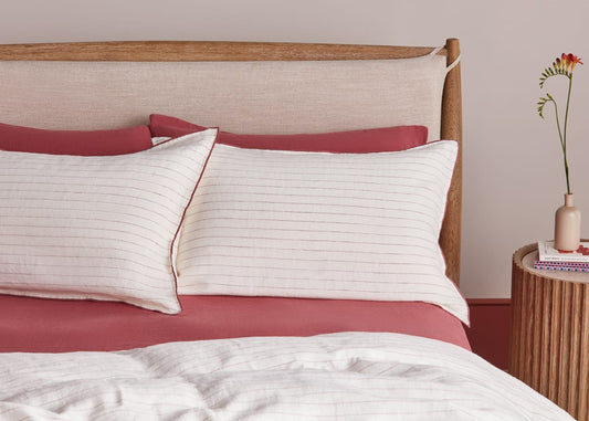 Widey Stripe Lazy Linen Set of 2 Pillowcases