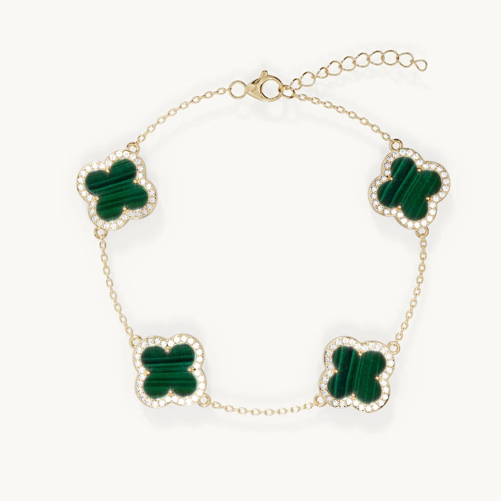 Clover diamond bracelet