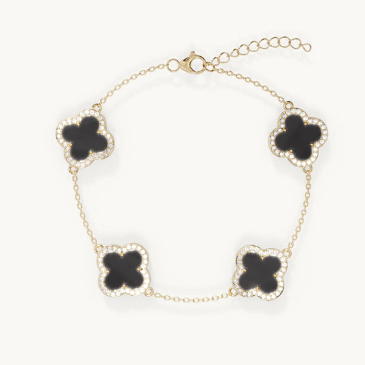 Clover diamond bracelet