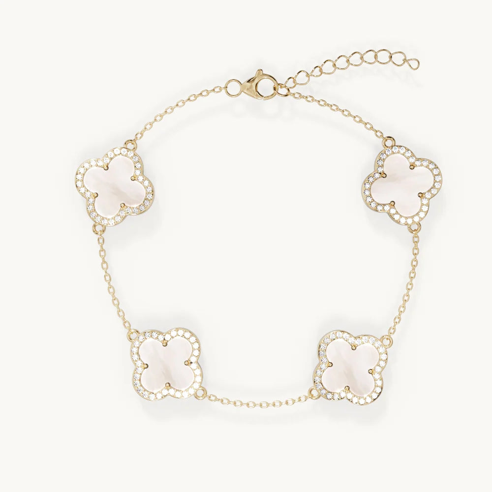 Clover diamond bracelet