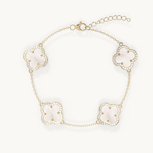 Clover diamond bracelet