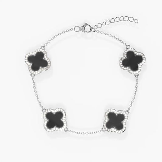 Clover diamond bracelet