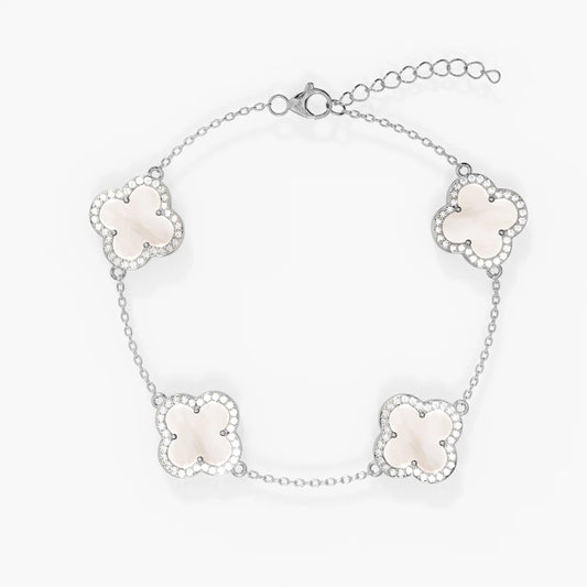 Clover diamond bracelet